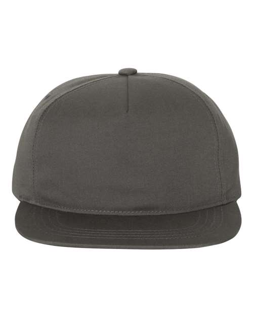 Gorra snapback de cinco paneles de estructura ligera